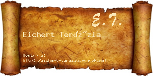 Eichert Terézia névjegykártya
